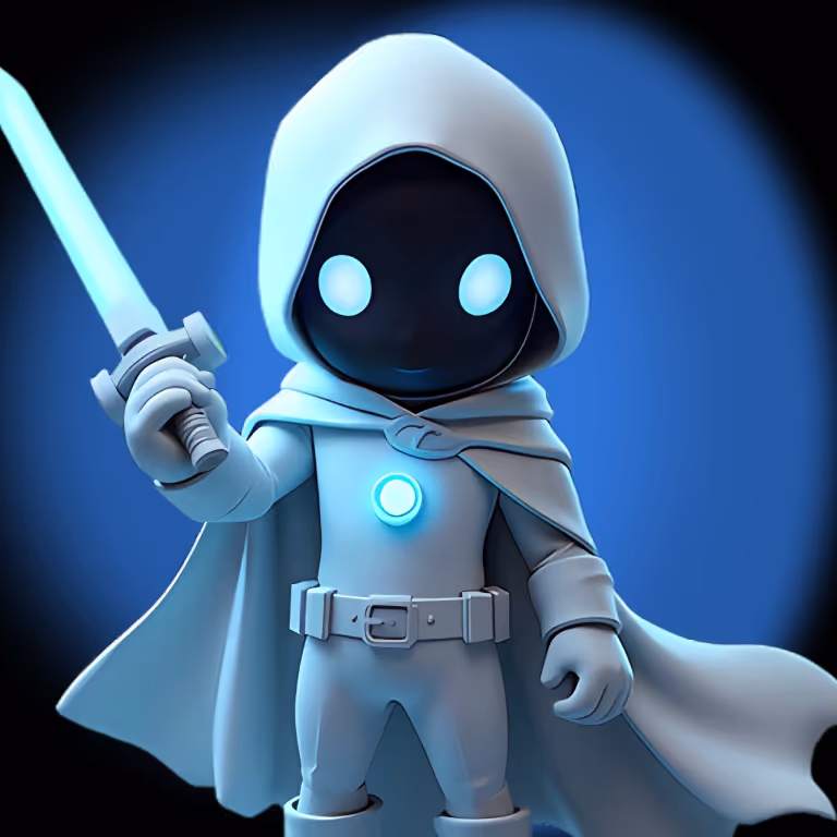 SlotsVader Casinos krigare i vit rustning håller ett lysande svärd bredvid ett rouletthjul, vilket symboliserar skicklighet och tur i harmoni.